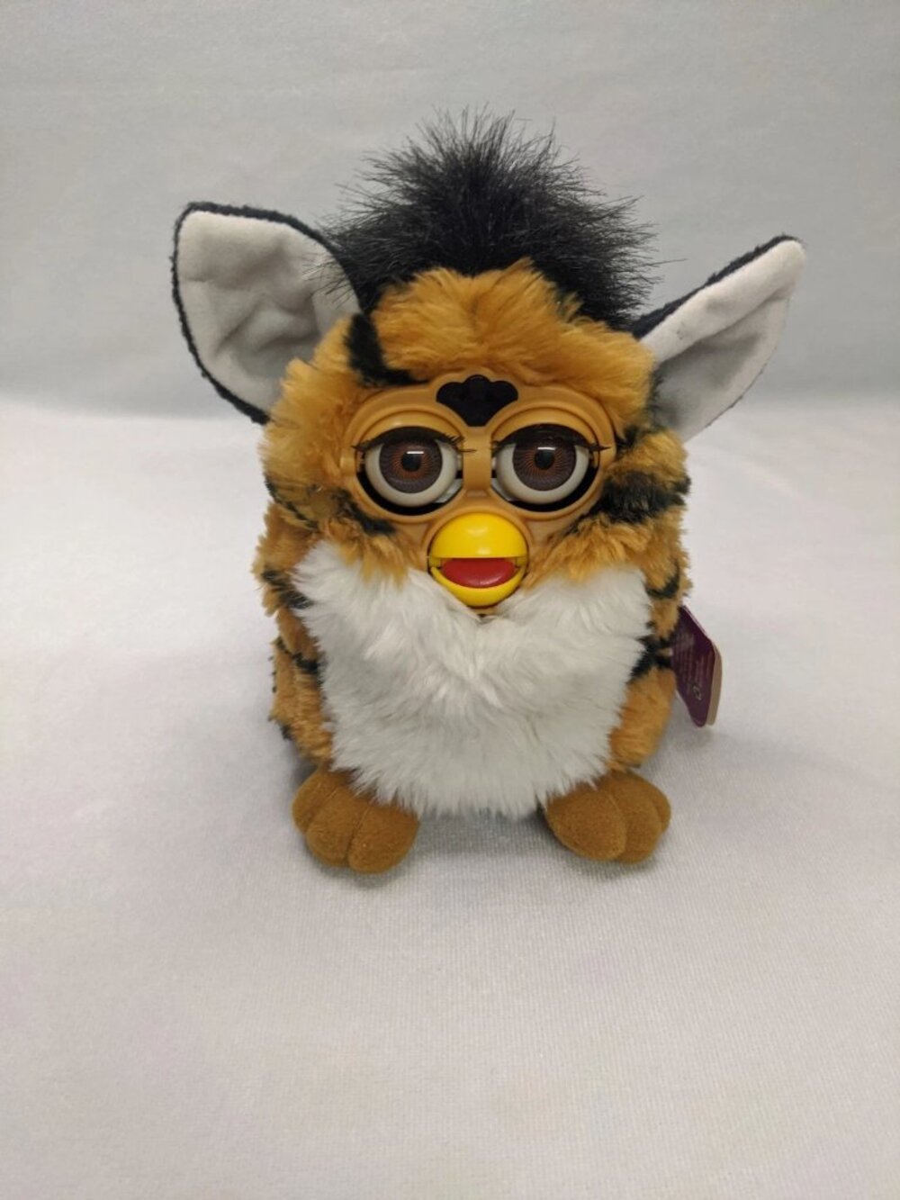 Vintage 90s Furby Tiger Striped Electronic Interactive Toy Tiger Electronics